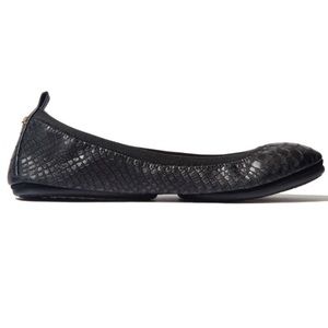 Yosi Samra Black Python Flats
